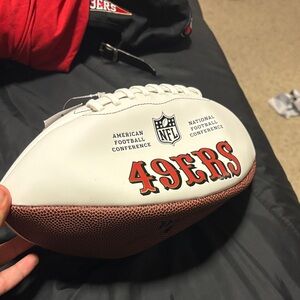 NFL San Francisco 49ers (Niners) White and Brown Football